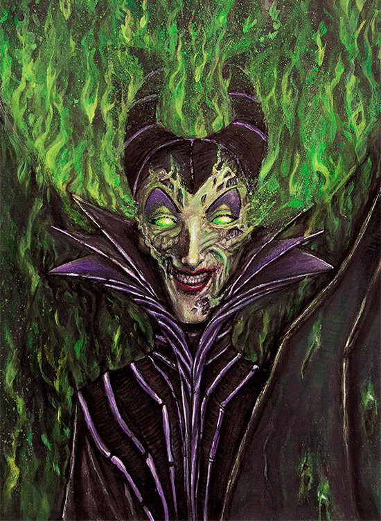 Målning: Maleficent